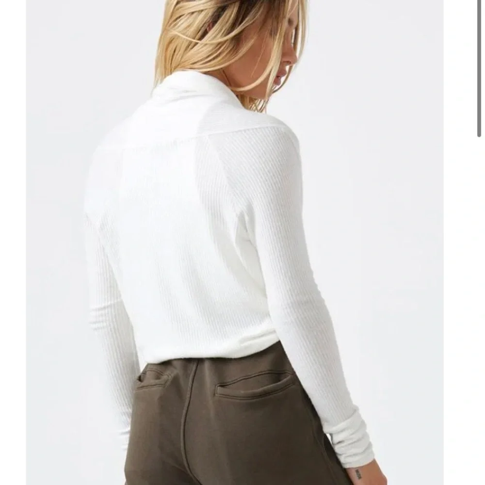 Joah Brown Front tie cardigan black one size - Picture 4 of 6